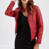 Crop Long Sleeve Pocket Ins Solid Standing Collar Formal Business Slim WomenAutumn Blazer Coat Jacket